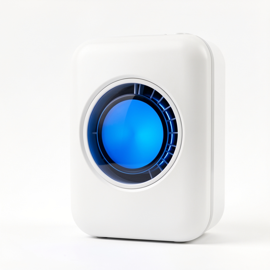 Purificator de aer Philips 3000i AC3033/10 alb cu forme rotunjite și ecran LED circular