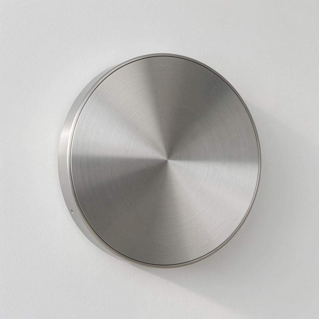 Termostat inteligent Netatmo design circular minimalist, finisaj inox, compatibil Apple HomeKit